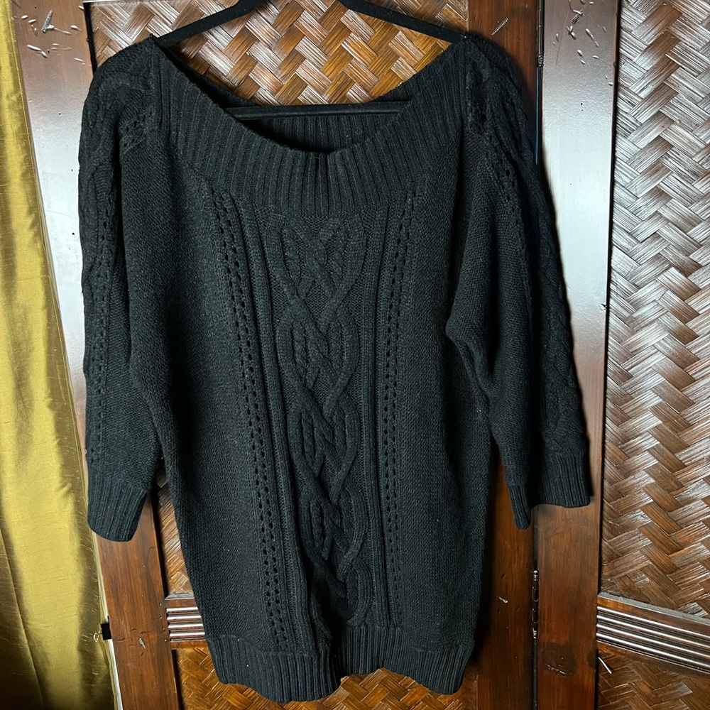 White&Black House Market Knit Style Long Sleeve